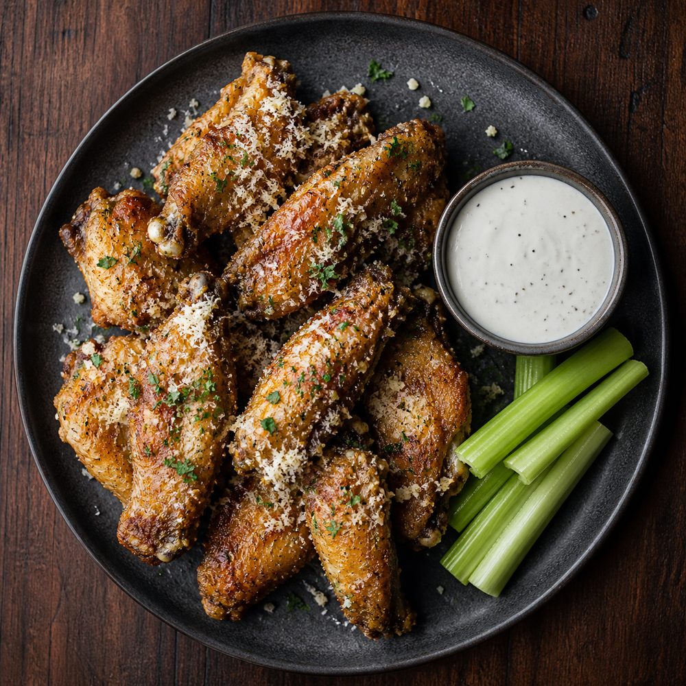 Garlic parmesan wings